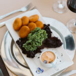 Croqueta de calabaza y queso